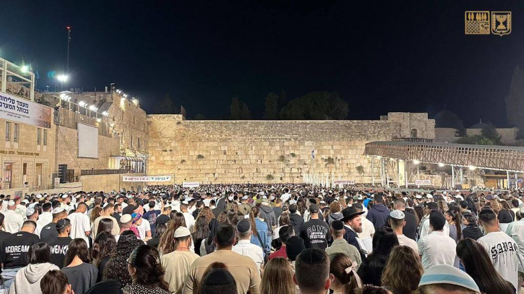 Worshipers at the Western Wall Plaza - Photo credit: The Western Wall Heritage Foundation